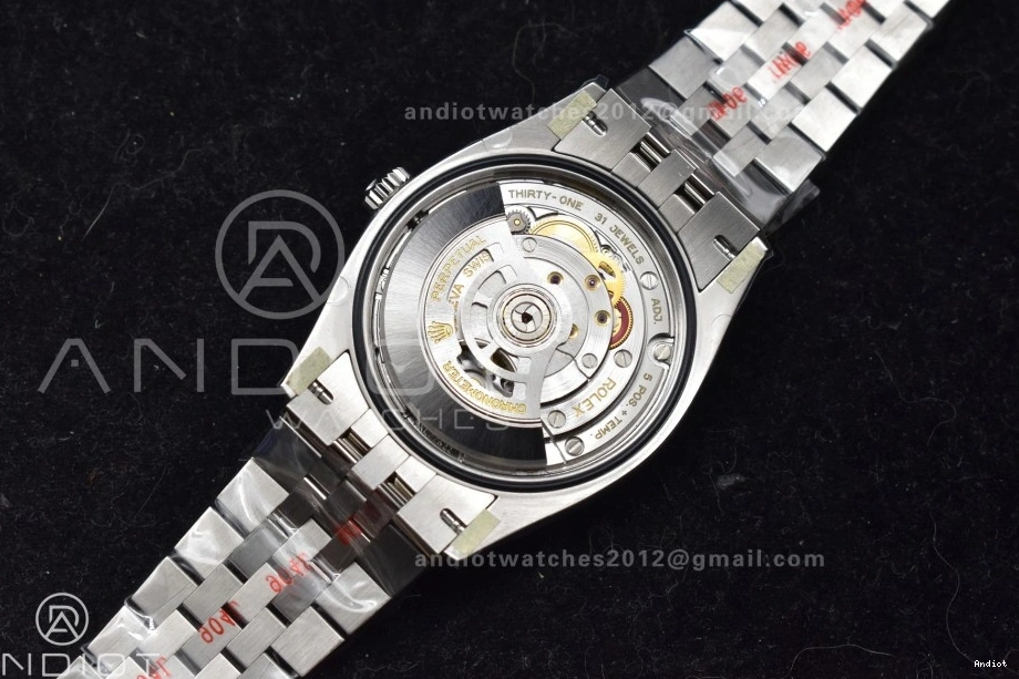 VR3235 Markers Green Dial on 1:1 Roman Edition Bracelet Steel 36 904L Jubilee Clean Gray Best DateJust 126234 0409